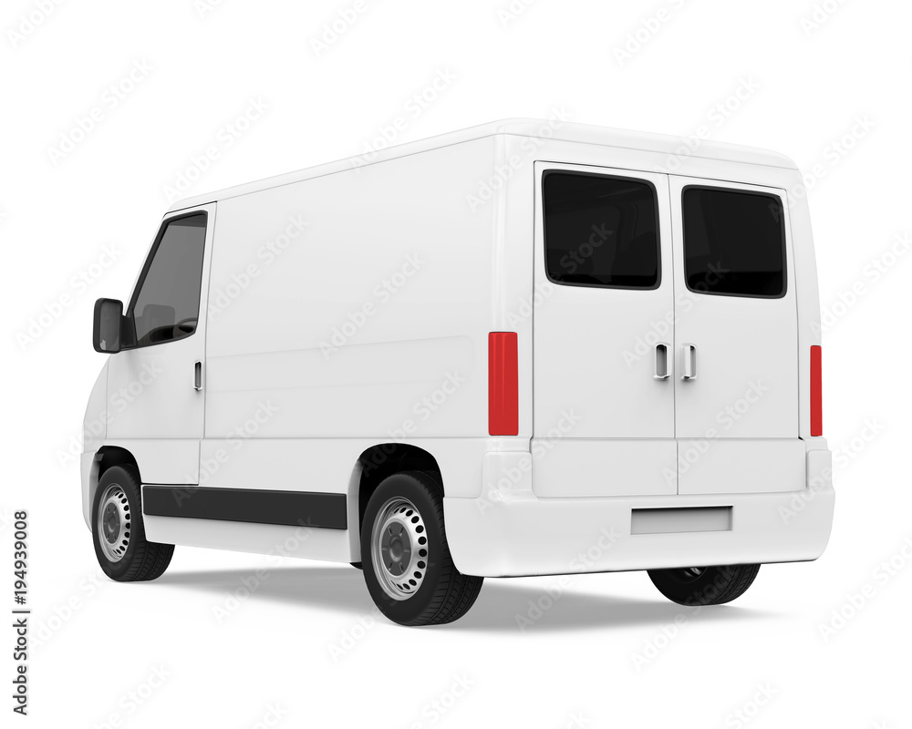 Delivery Van Isolated Delivery Van Isolated