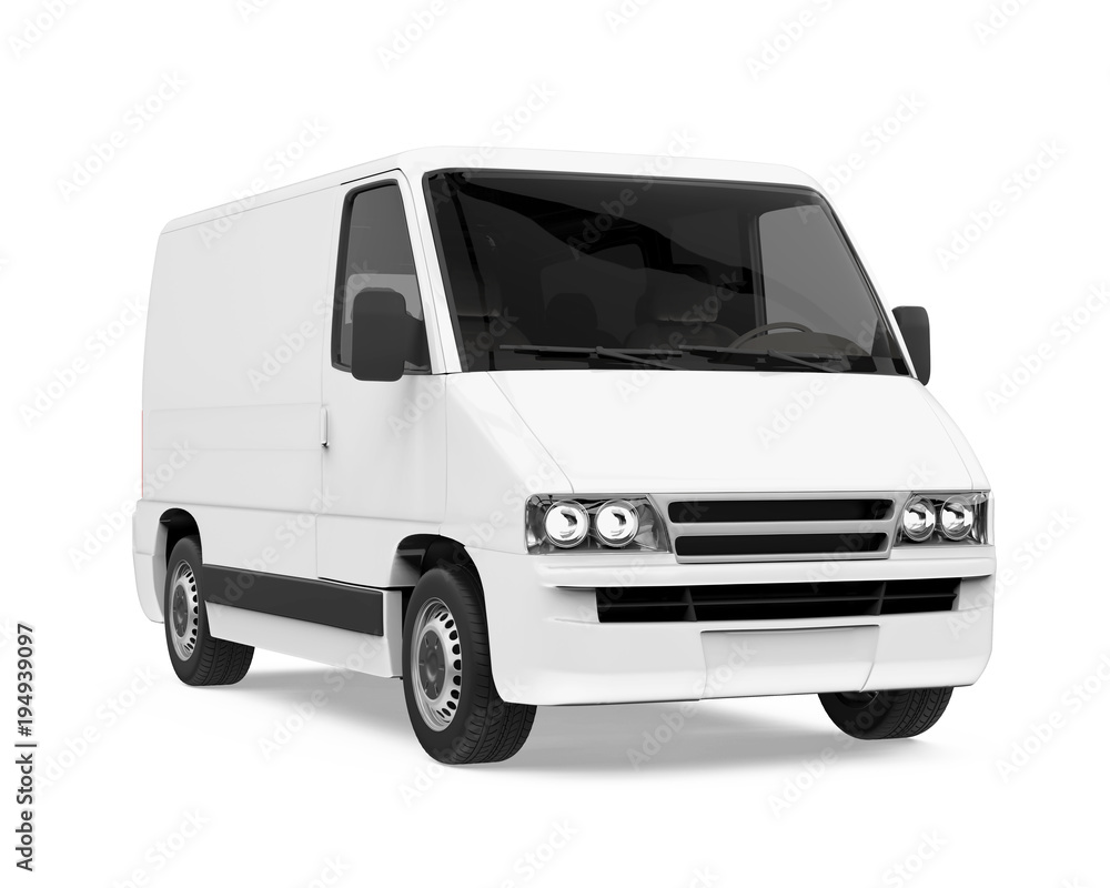 Delivery Van Isolated Delivery Van Isolated