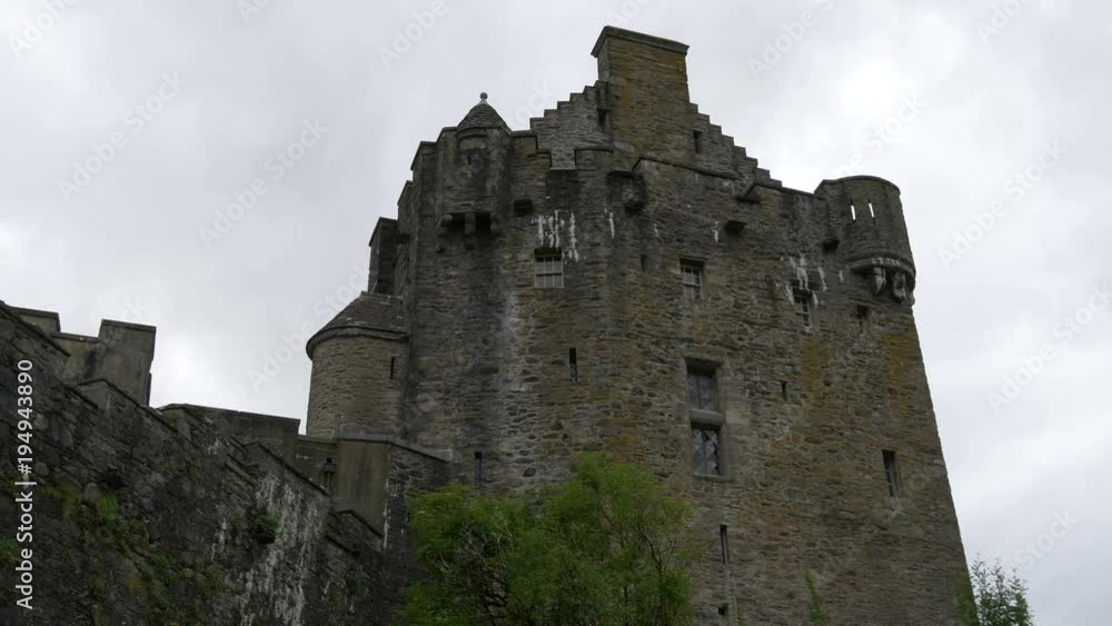 Low angle view of Eilean Donana Castle Low angle view of Eilean Donana Castle