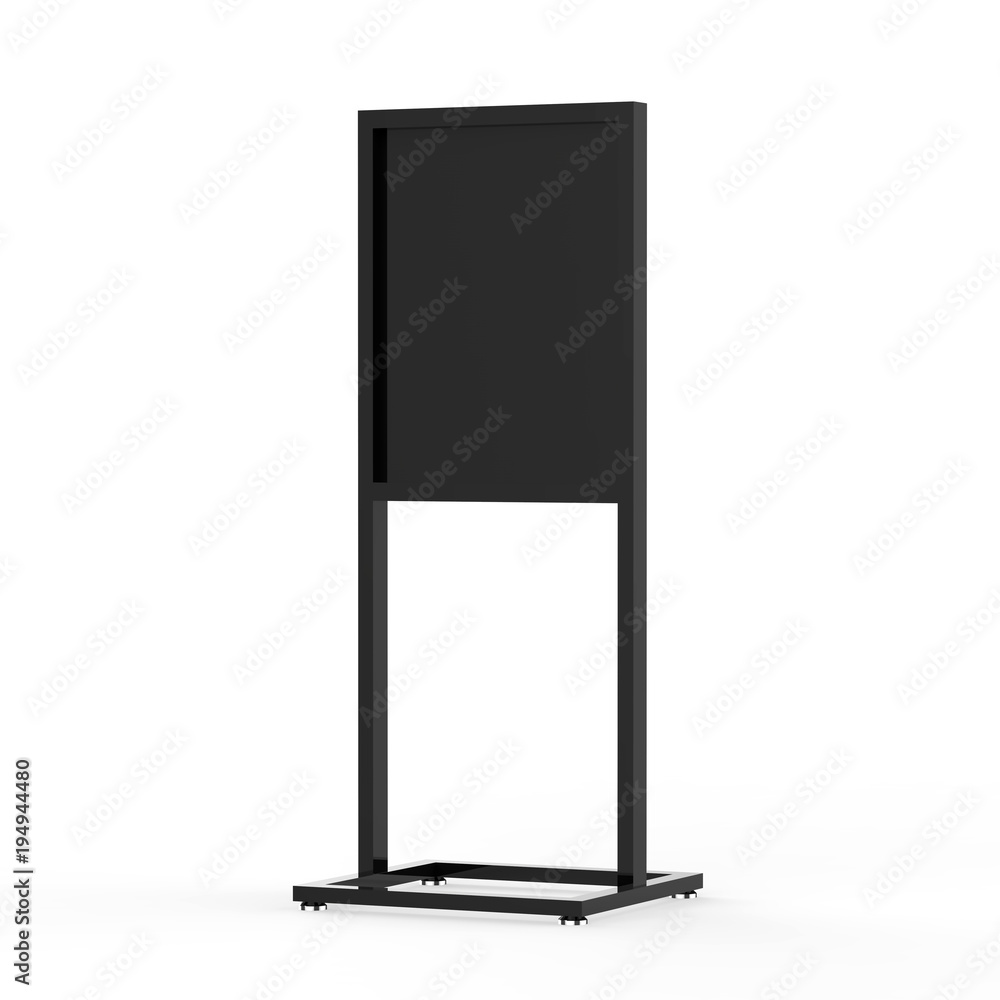 Sign Board Display Mock up, 3D Illustration Sign Board Display Mock up, 3D Illustration