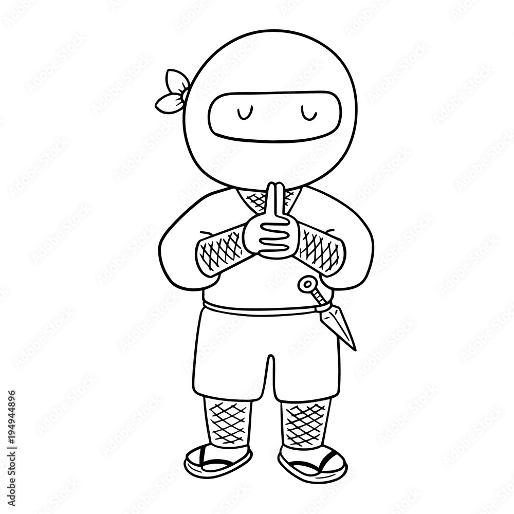 Fototapeta premium vector of ninja