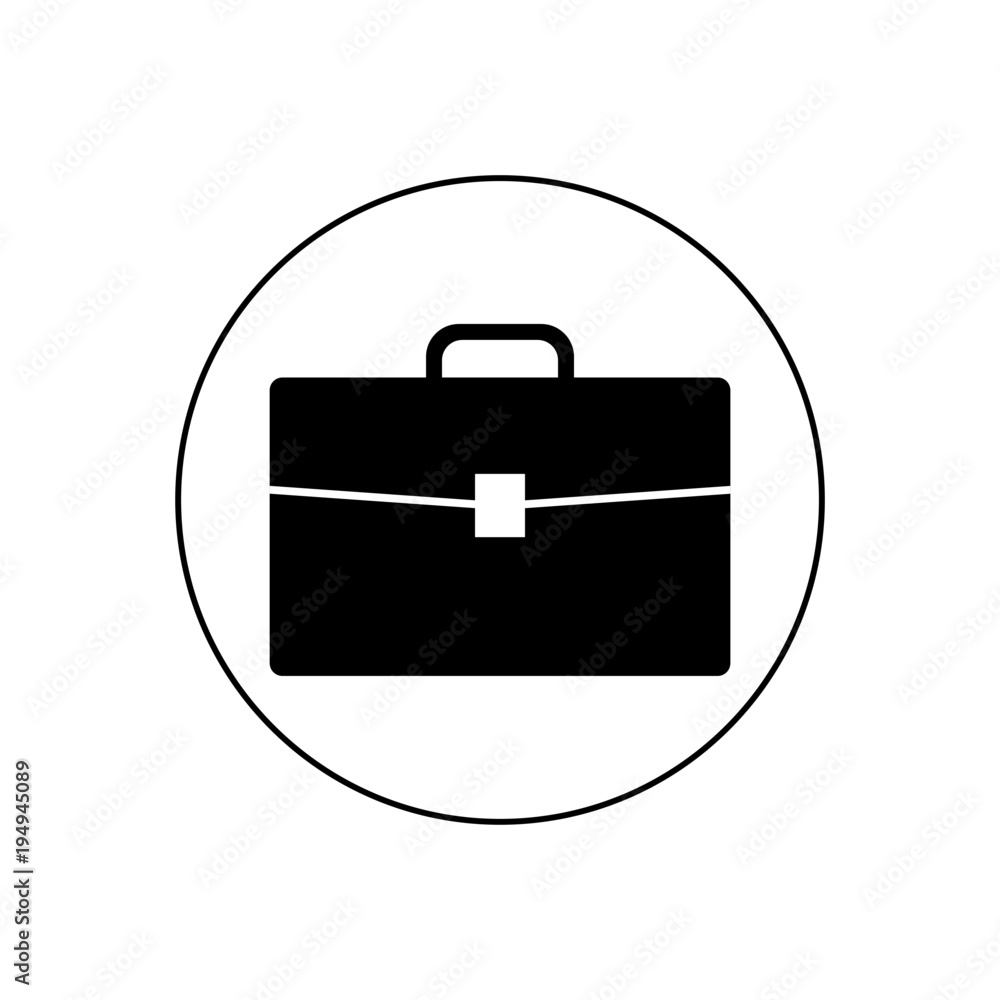 Briefcase bag icon, logo Briefcase bag icon, logo