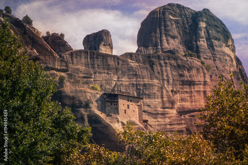 Meteora in Greece in Thessaly at the early morning