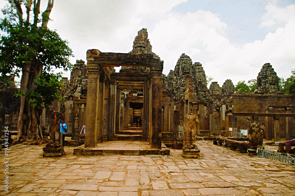 Bayon temple, Angkor Thom , Siem Reap, Cambodia. UNESCO World Heritage Site Bayon temple, Angkor Thom , Siem Reap, Cambodia. UNESCO World Heritage Site