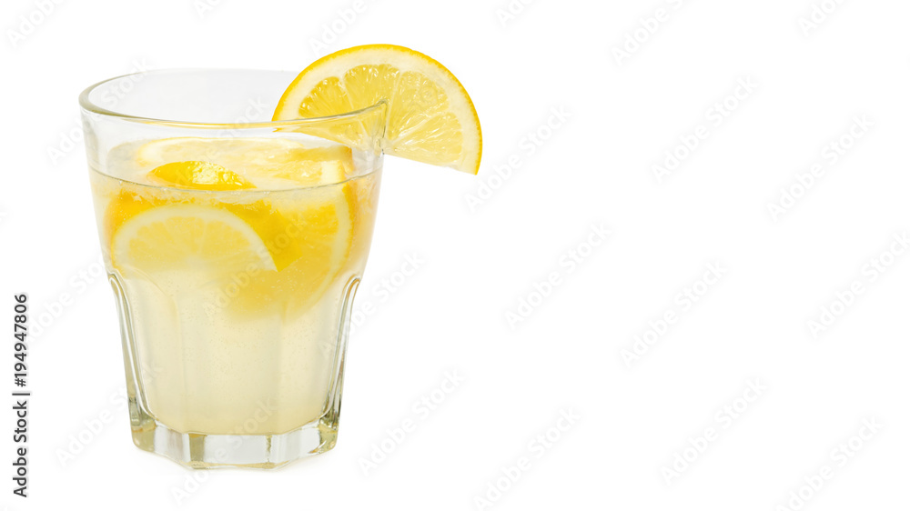 delicious and juicy lemonade, full of useful vitamins and antioxidants, isolated on white background, copy space, template. delicious and juicy lemonade, full of useful vitamins and antioxidants, isolated on white background, copy space, template.