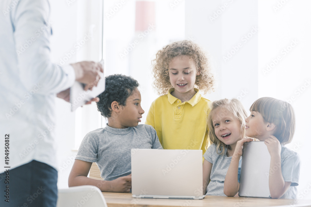 Children integrating during extra-curricular classes Children integrating during extra-curricular classes