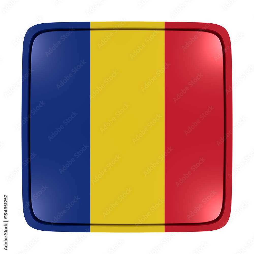 Fototapeta premium Romania flag icon