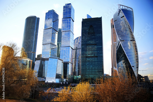 Photography Business center moscow in autumn