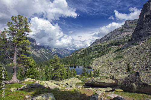 Eastern Sayans on a summer day