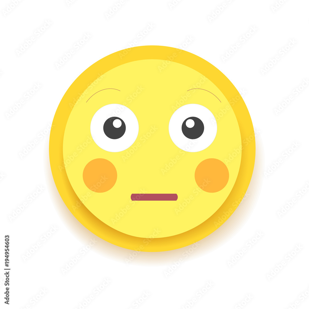 Fototapeta premium Emodji Icon. Emoticon for chat, messages,web. Isolated vector illustration 