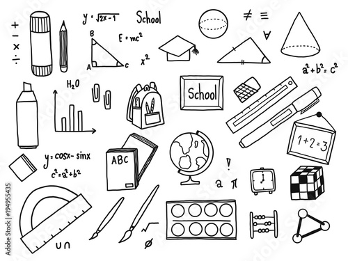 Education doodle set. photo