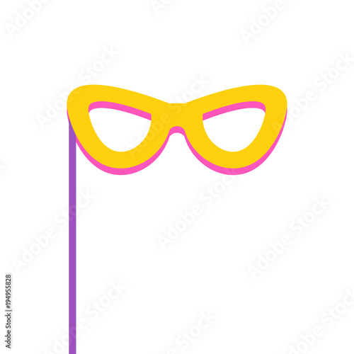 3208835 Party carnival mask. Glasses. Isolated object