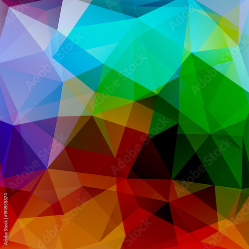 Background of geometric shapes. Colorful mosaic pattern. Vector EPS 10. Vector illustration. Red, green, purple, blue colors.