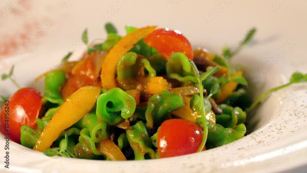 Fresh vegetable salad with tomatoes Fresh vegetable salad with tomatoes