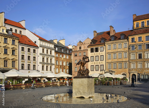 Market square in Warsaw. Poland