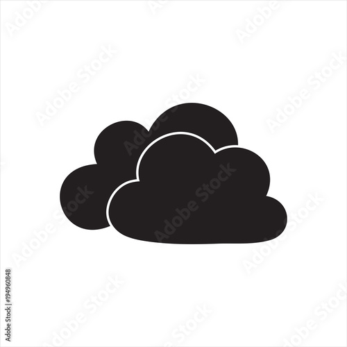 Cloud stylish logo and icon