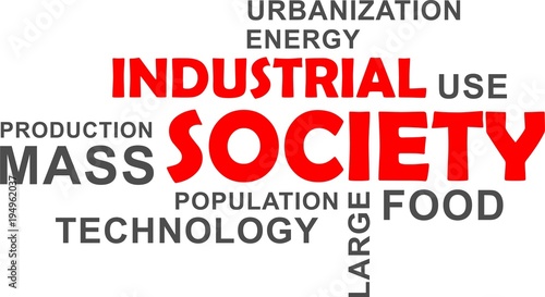 word cloud - industrial society