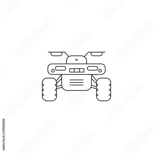 ATV line icon