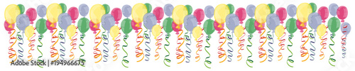 Banner aus vielen Luftballons