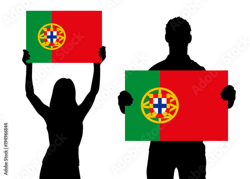 Zwei Fans - Portugal