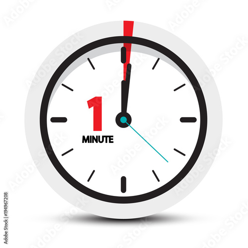 One Minute Clock Icon