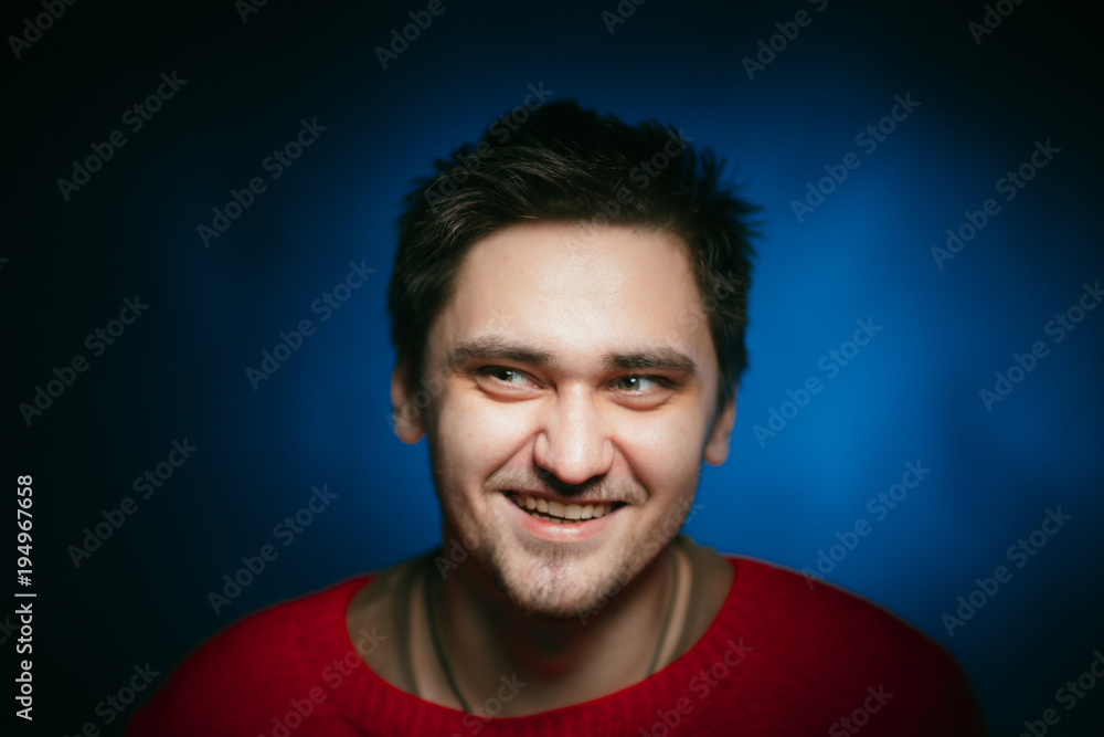 Obraz premium emotional young man photo in studio