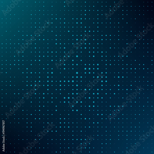 Abstract bright digital poster design. Cool flyer with bright gradient. Wave, overflow and blend on modern cover, leaflet or banner. Vector illustration.