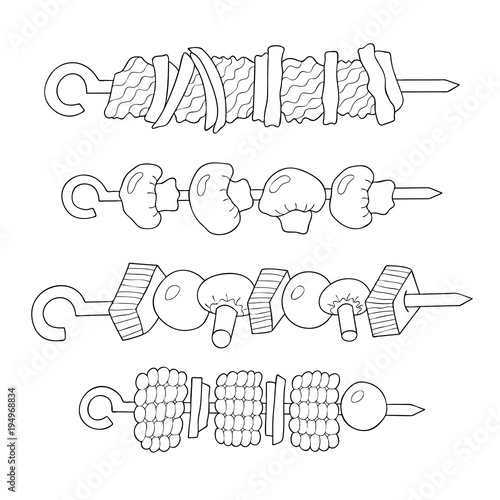  Elements of shish kebabs.