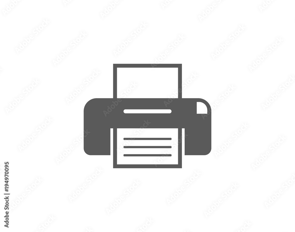 Office printer icon for workplace or technology-related designs Office printer icon for workplace or technology-related designs