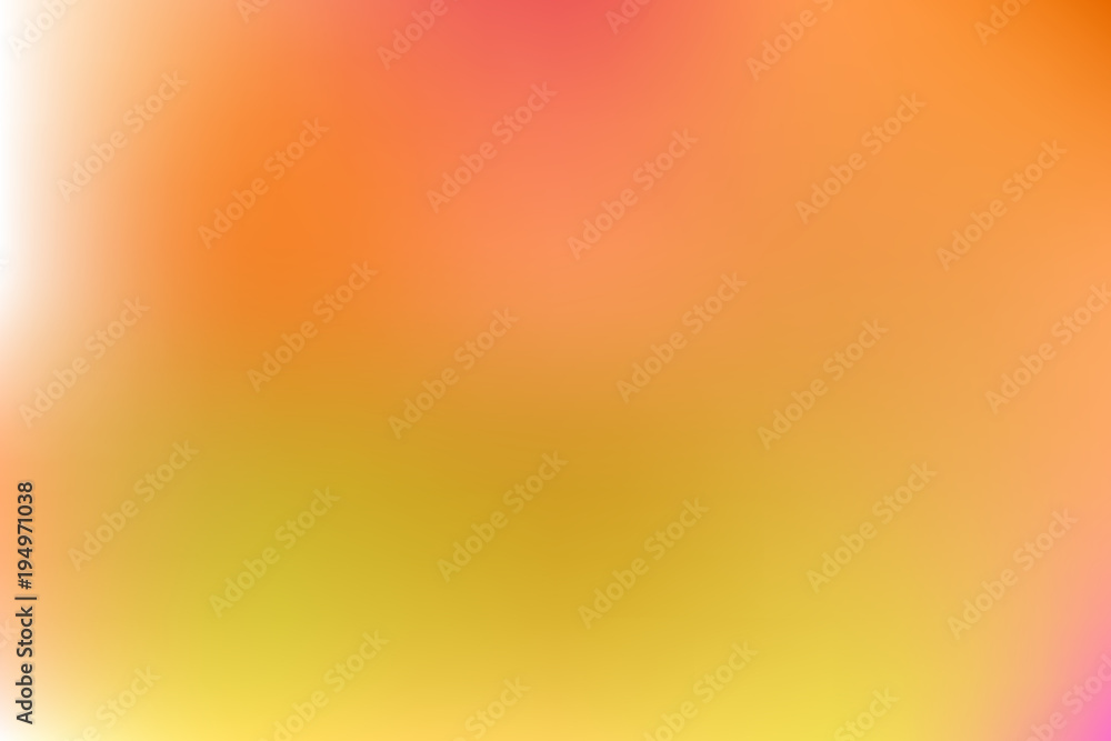 Colorful gradient mesh background in bright colors. Abstract blurred smooth vector illustration