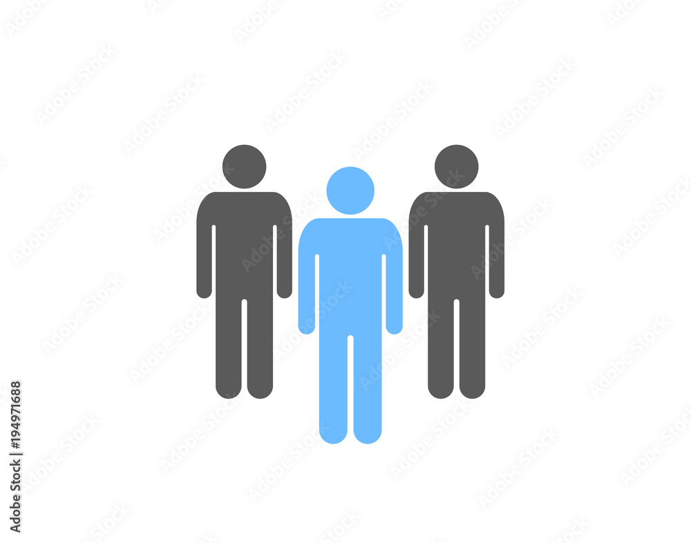 Business leader people icon for leadership or team management illustrations Business leader people icon for leadership or team management illustrations