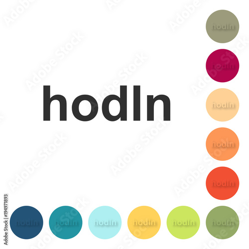 Farbige Buttons - hodln