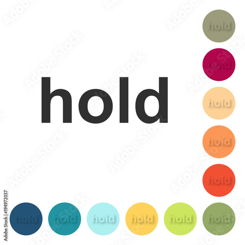 Farbige Buttons - hold