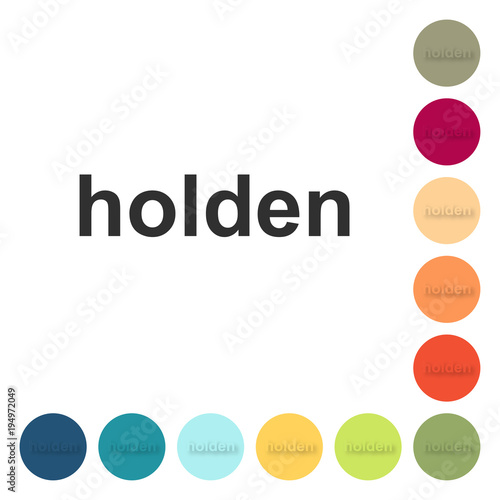 Farbige Buttons - holden