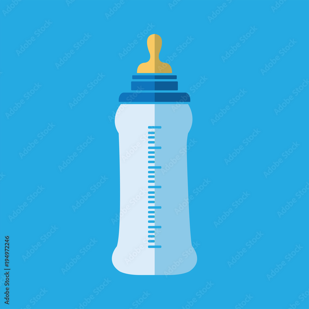 Feeding Bottle or Baby bottle for infants and young children vector illustration Feeding Bottle or Baby bottle for infants and young children vector illustration