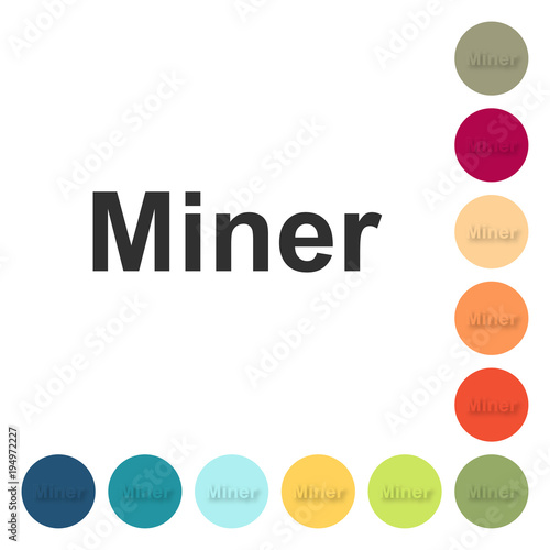 Farbige Buttons - Miner