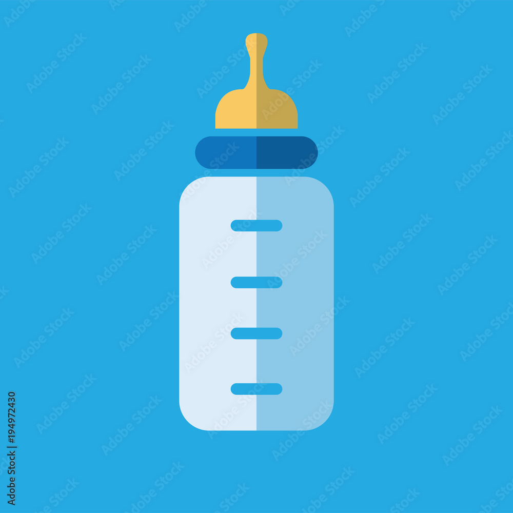 Feeding Bottle or Baby bottle for infants and young children vector illustration Feeding Bottle or Baby bottle for infants and young children vector illustration