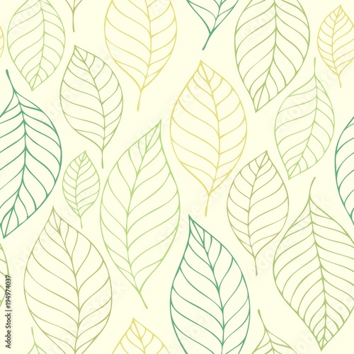 Leafy seamless background 7