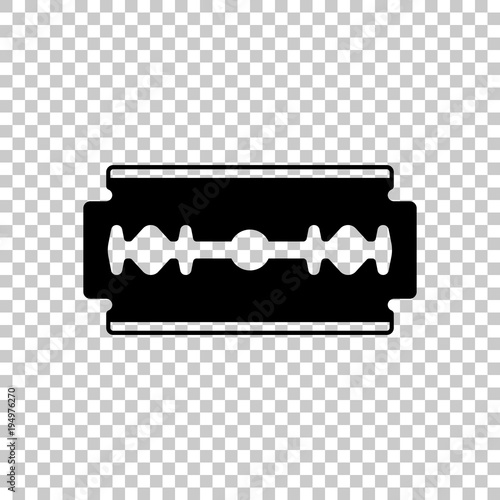 blade. simple silhouette. On transparent background.