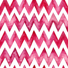 Papier peint photo Chevron patrons Zigzag aquarelle géométrique tons pastel  © T.Shestak