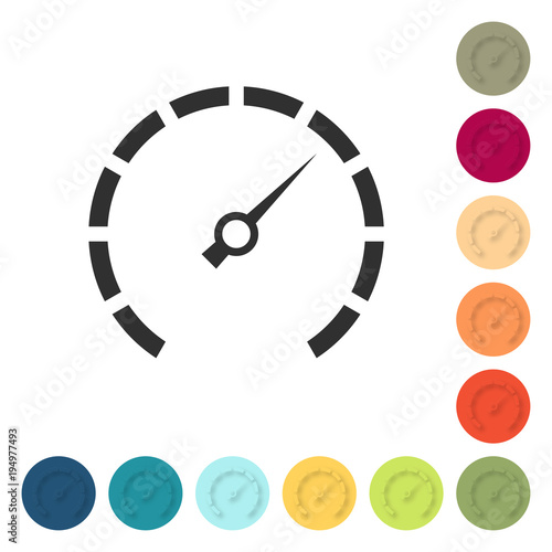 Farbige Buttons - Tacho