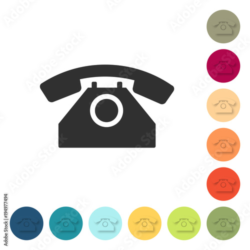 Farbige Buttons - Telefon