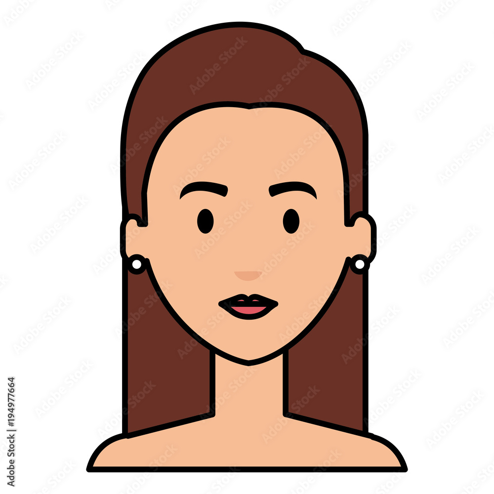 beautiful and young woman shirtless character vector illustration design beautiful and young woman shirtless character vector illustration design