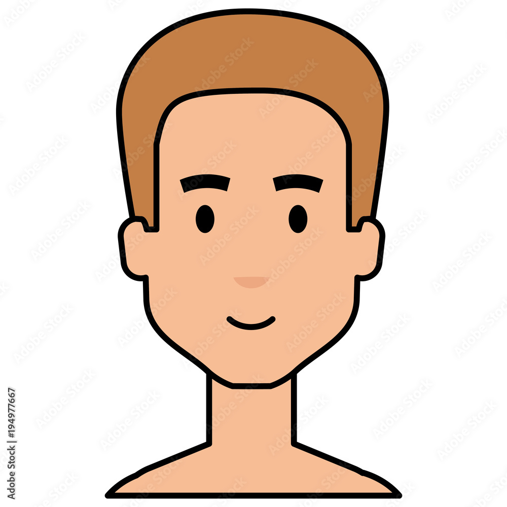 young man shirtless avatar character vector illustration design young man shirtless avatar character vector illustration design