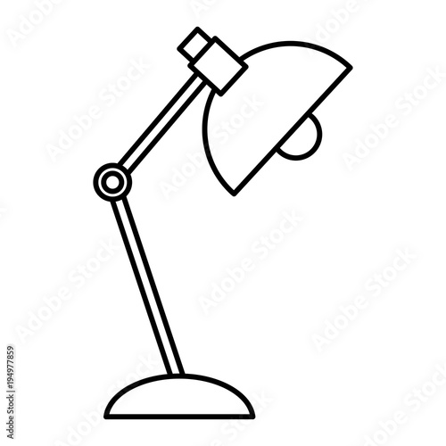 office lamp isolated icon vector illustration design