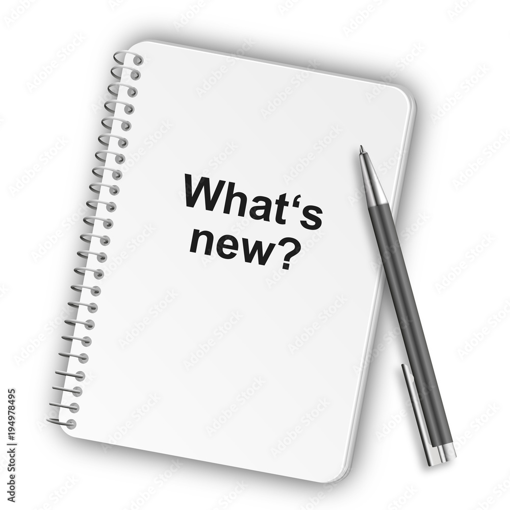 Notizblock Hochformat 05 - What's new Notizblock Hochformat 05 - What's new