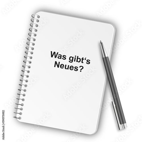 Notizblock Hochformat 05 - Was gibt's neues