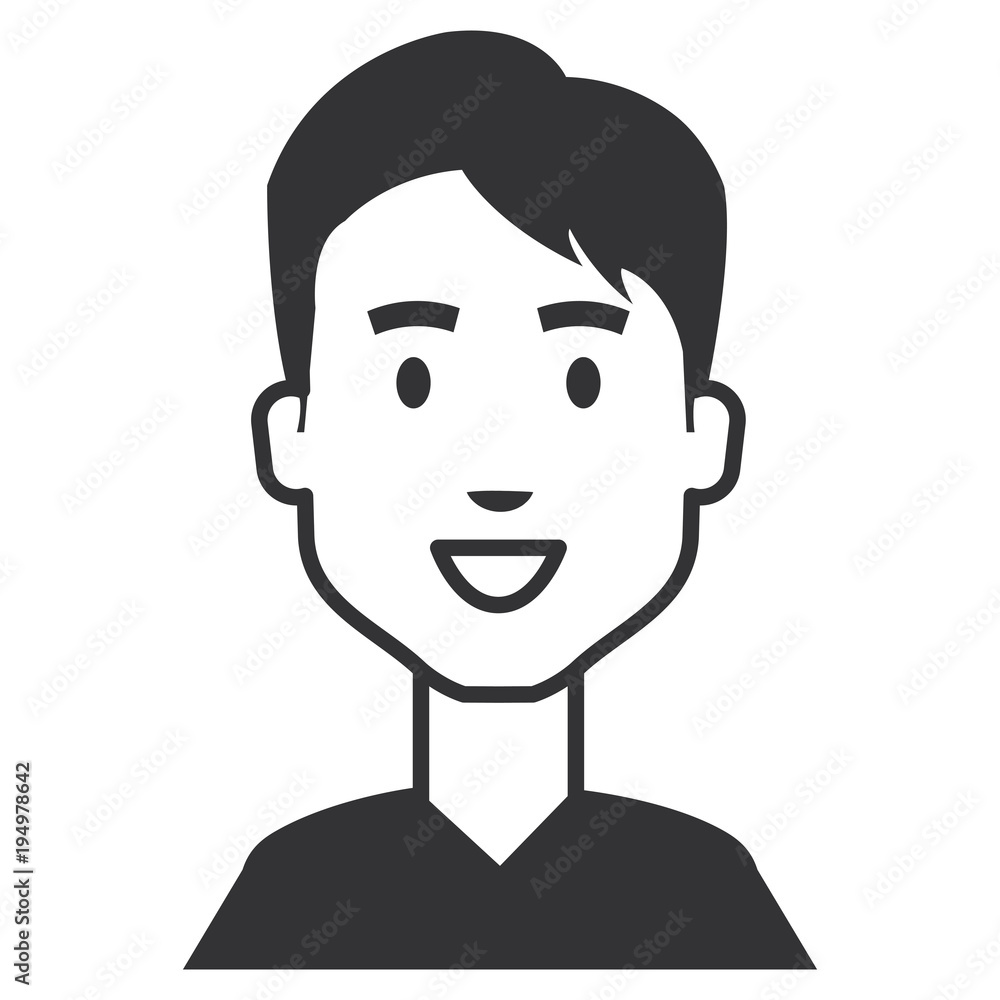 young man model avatar character vector illustration design young man model avatar character vector illustration design