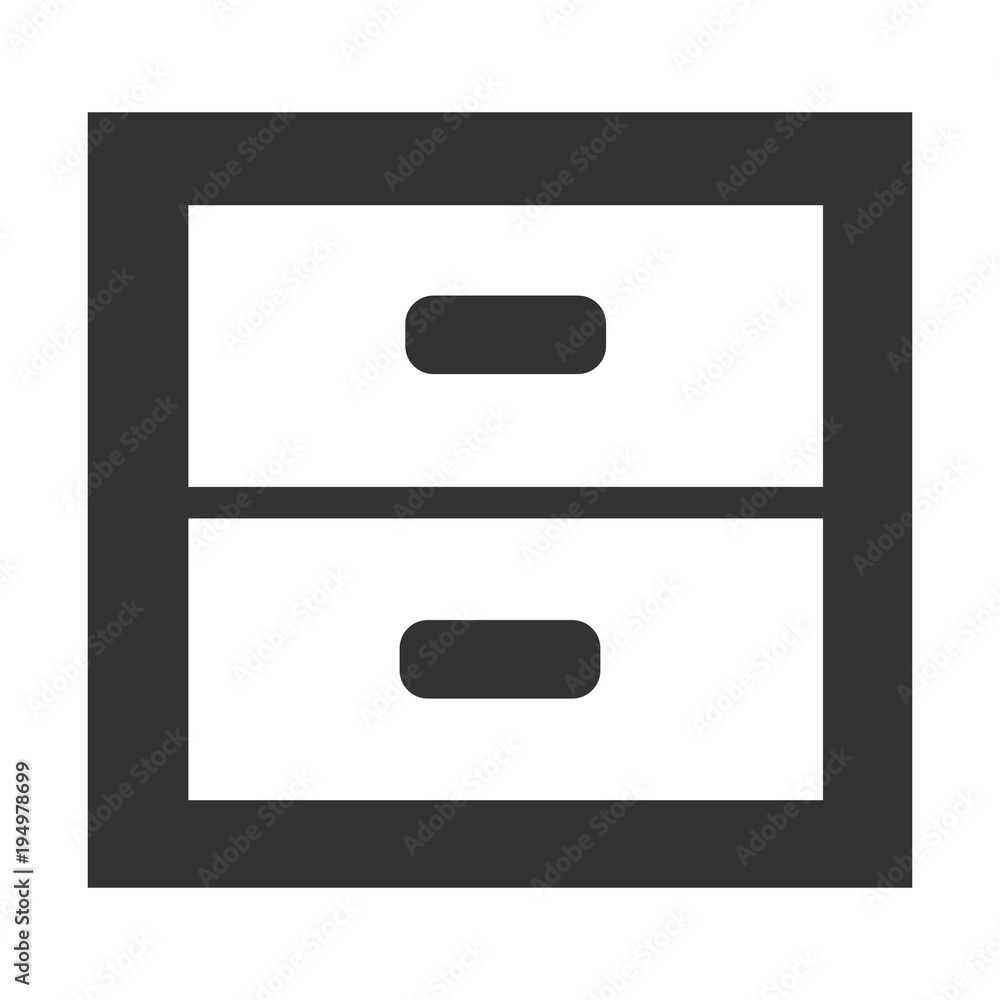 wooden office drawer icon vector illustration design wooden office drawer icon vector illustration design