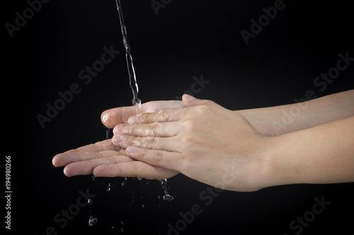 wash hand cleaning dirt and bacteria 